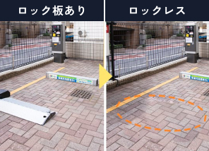 フラップレス駐車場  